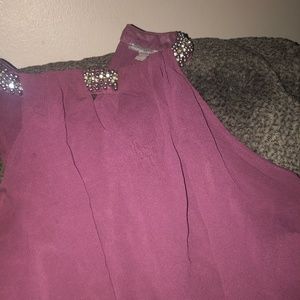 Rhinestone Studded Blouse